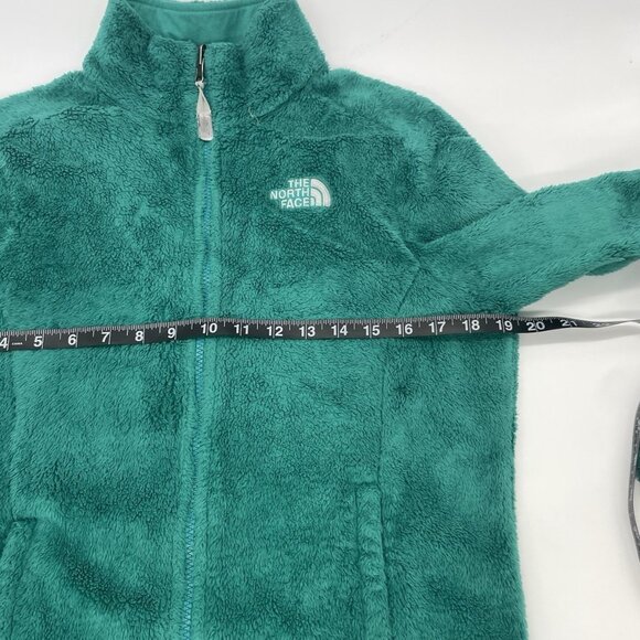 The North Face Osito Fleece Teal Green Sherpa Jacket Women’s Size Medium - Picture 4 of 5